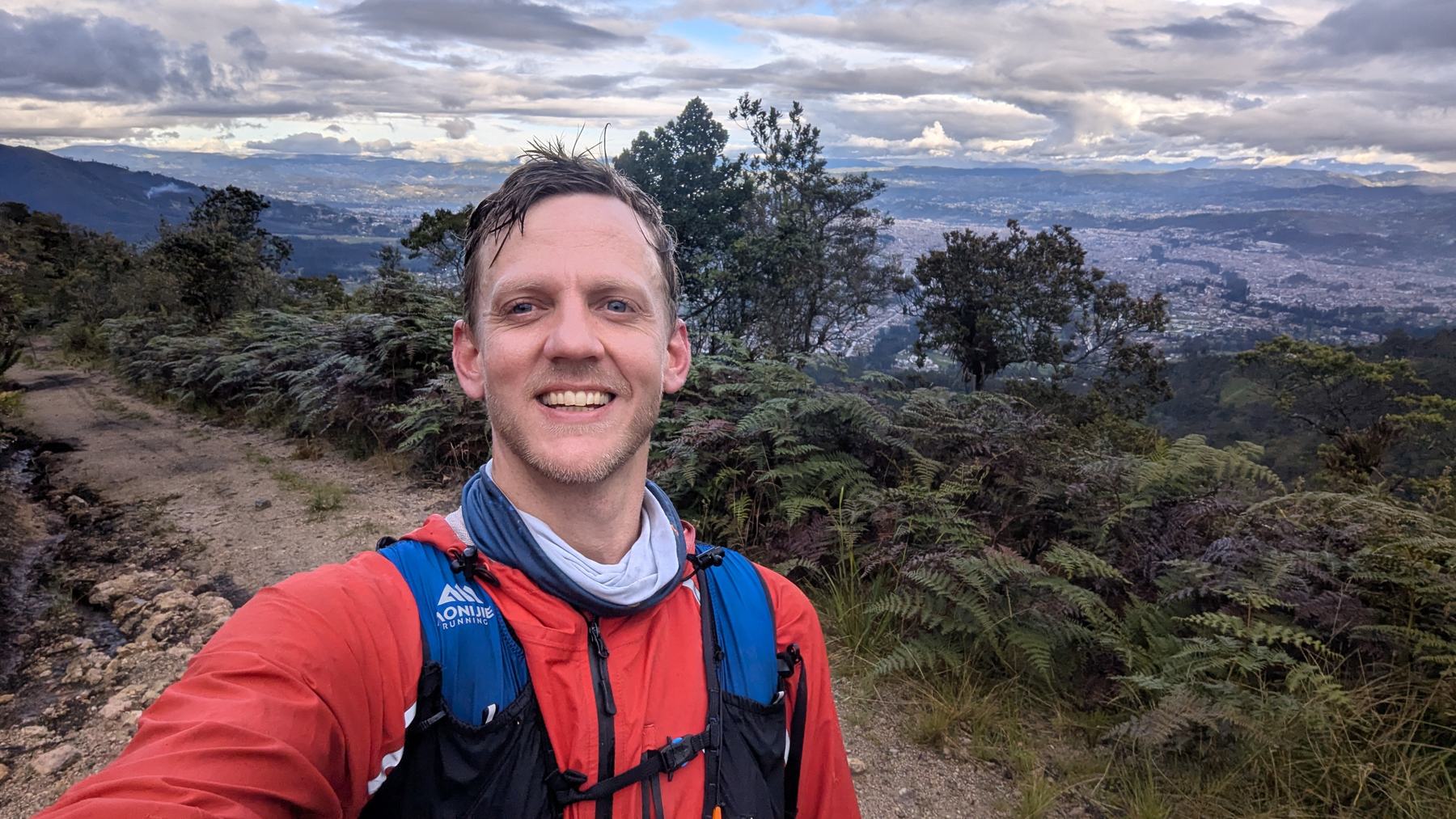 Travis Pence on a trail above Cuenca, Ecuador